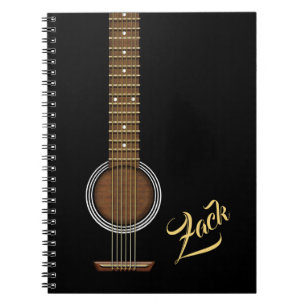 Carnet Guitare noire acoustique