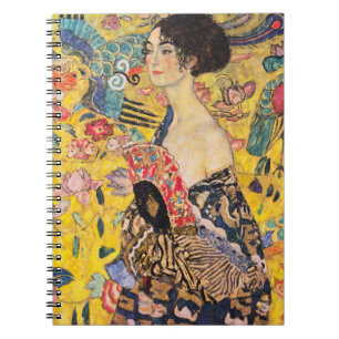 Carnet Gustav Klimt - Dame avec ventilateur