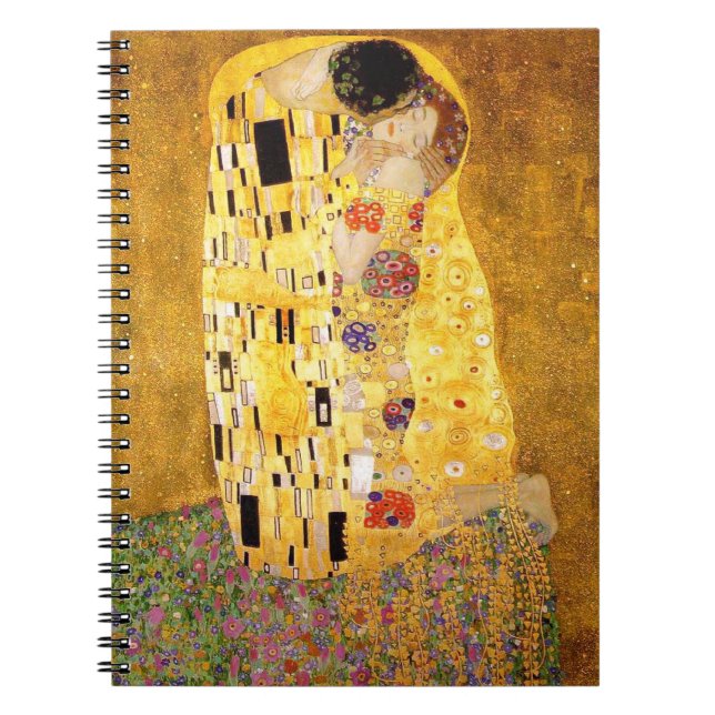 Carnet Gustav Klimt La Peinture Classique Du Kiss (Devant)