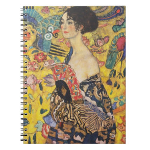 Carnet Gustav Klimt Lady With Fan Art Nouveau Painting