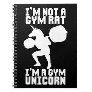 Carnet Gym Rat vs Gym Unicorn - Drôle Inspiration d'entra