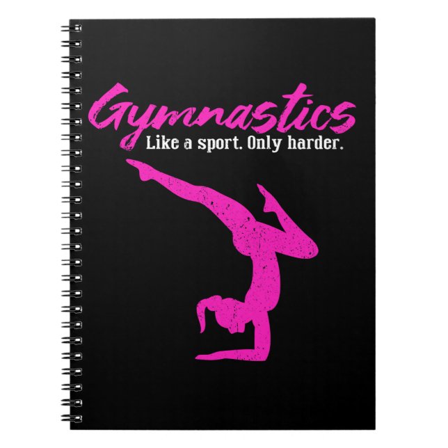 Carnet Gymnastique Comme Un Sport Seulement Plus Difficil (Devant)