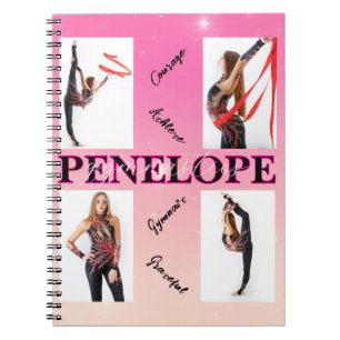 Carnet Gymnastique enchevêtrée rose 4 Photo Encouragement