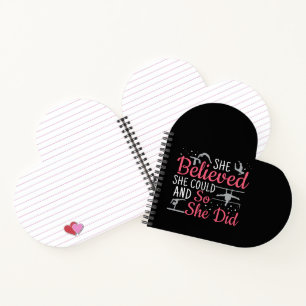 Carnet Gymnastique féminine - Elle Croyait Qu'Elle Pourra