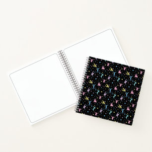 Carnet Gymnastique Féminine Gymnastes avec Étoiles