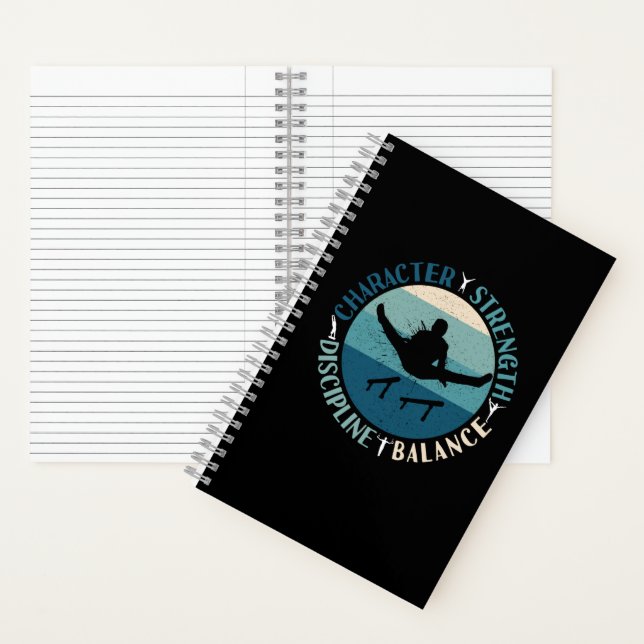 Carnet Gymnastique masculine Caractère Force Discipline (À l'intérieur)