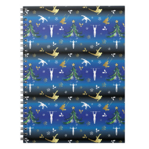 Carnet Gymnastique masculine Snowflake sapin de Noël