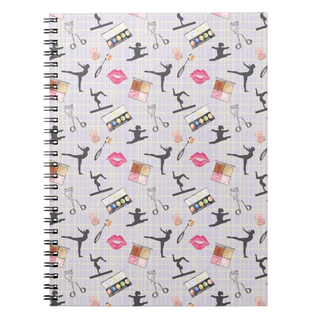 Carnet Gymnastique pour filles - Maquillage pour filles (Devant)