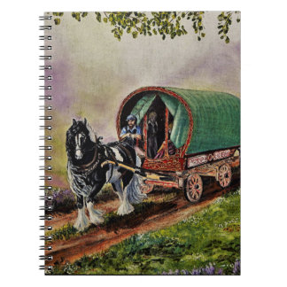 Carnet Gypsy Vanner cheval Irish Caravan wagon