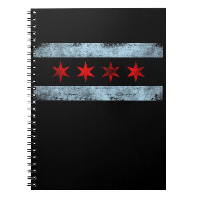 Carnet Habillement d'horizon de drapeau de Chicago (Devant)