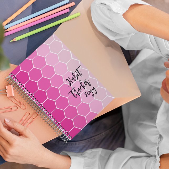 Carnet Habit Tracker Magenta (Créateur téléchargé)