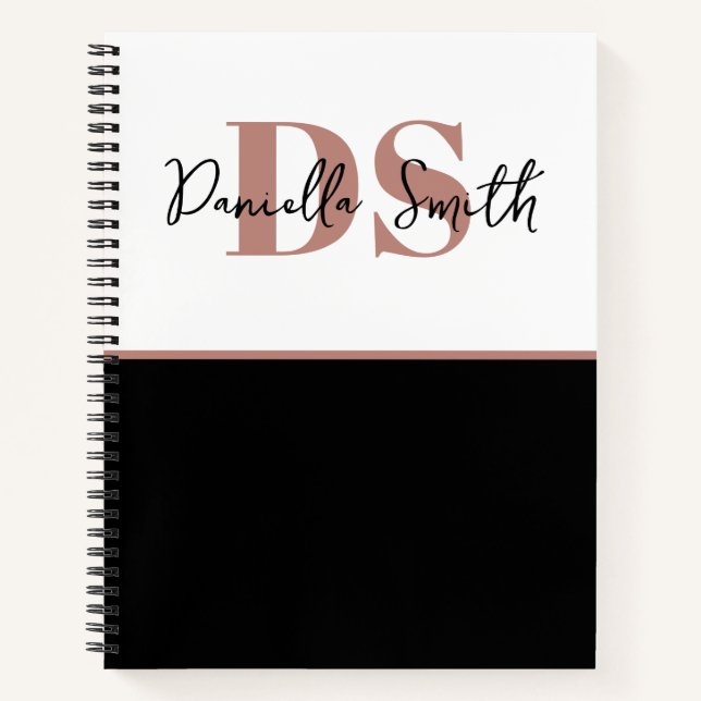 Carnet Hairstyliste minimaliste moderne (Devant)