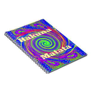 Carnet Hakuna Matata - Conception de tourbillons aux coul