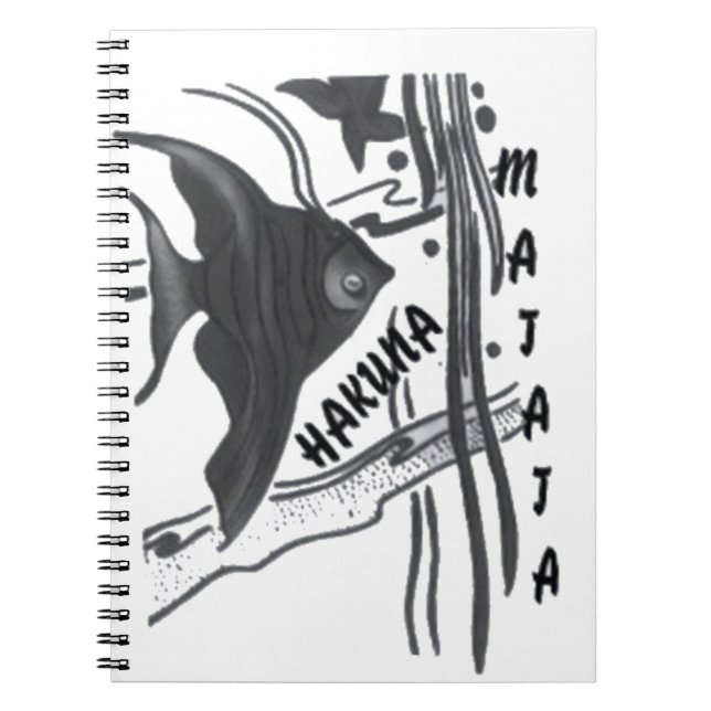 Carnet Hakuna Matata Fish Art Imprimer (Devant)