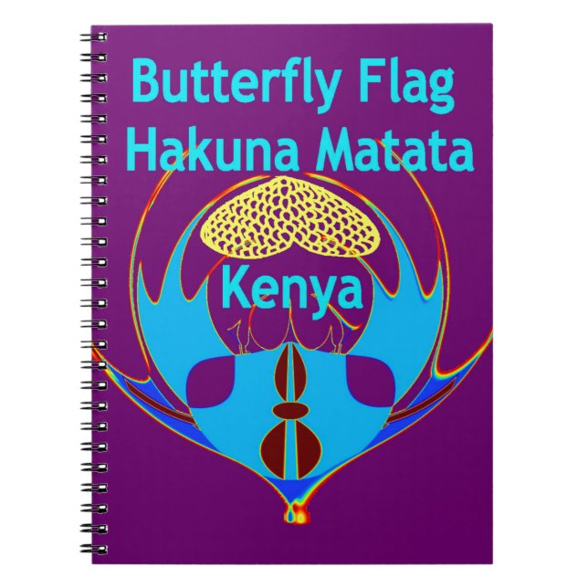 Carnet "Hakuna Matata Kenya" Papillon Art Imprimer/Graphi (Devant)
