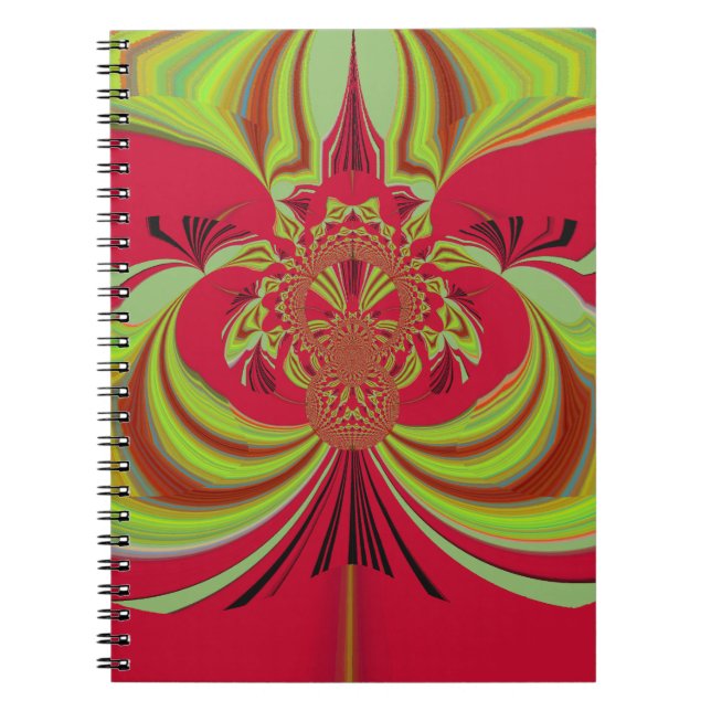 Carnet Hakuna Matata red yellow design (Devant)