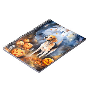 Carnet Halloween Anglais Foxhound Avec Citrouille
