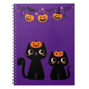 Carnet Halloween/Automne/Automne/citrouille/chat