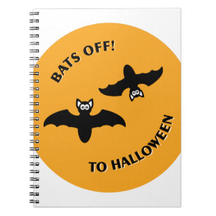 Carnet Halloween Bats Orange