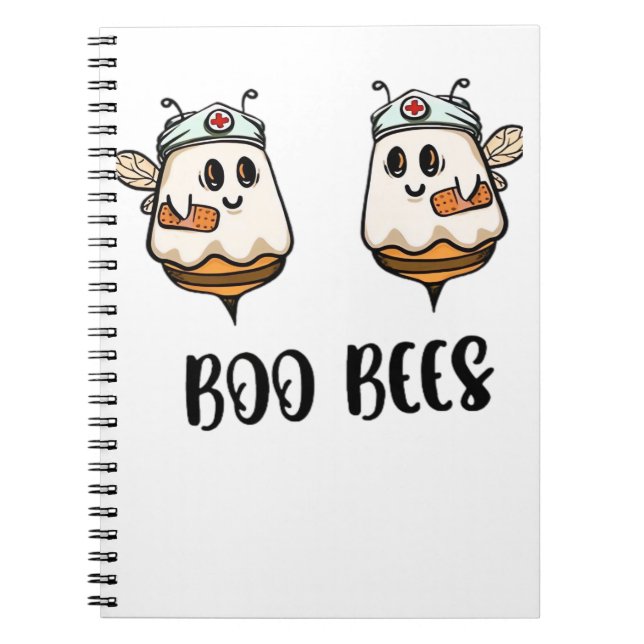 Carnet Halloween Boo Bees Infirmière T-shirt classique (Devant)