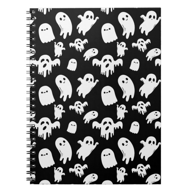 Carnet Halloween Cute Ghost Motif (Devant)
