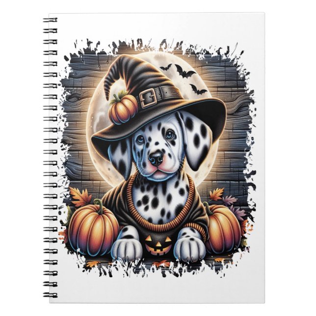 Carnet Halloween du chien dalmate (Devant)