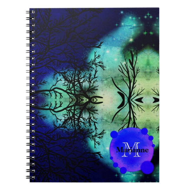 Carnet Halloween Éffrayant de la forêt de Twilight (Devant)