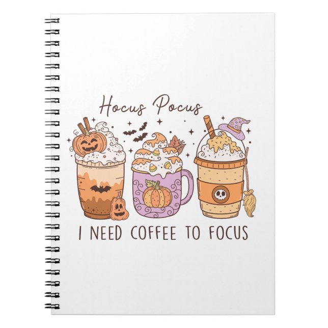 Carnet Halloween et café (Devant)