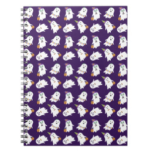 Carnet Halloween Fantômes Tricoter Ou Traiter