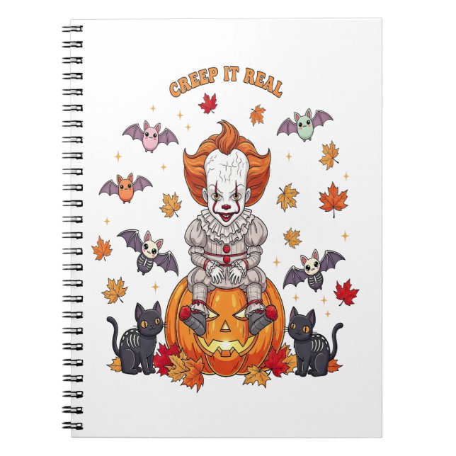 Carnet Halloween Gnome Cute Citrouille (Devant)