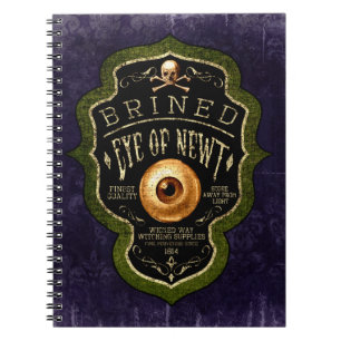 Carnet Halloween Gothique Œil De Triton Potion De Sorcièr