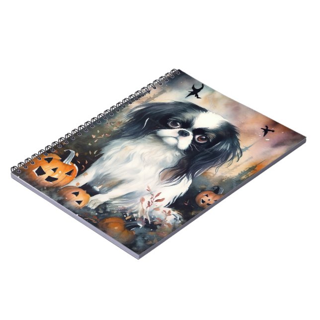 Carnet Halloween japonais chinois avec la peur Citrouille (Côté gauche)