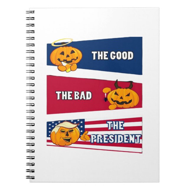 Carnet Halloween le président Trumpkin (Devant)