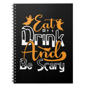 Carnet Halloween Mangez Boire Et Soyez Effrayant Annivers