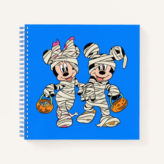Carnet Halloween Mummy Mickey & Minnie (Devant)