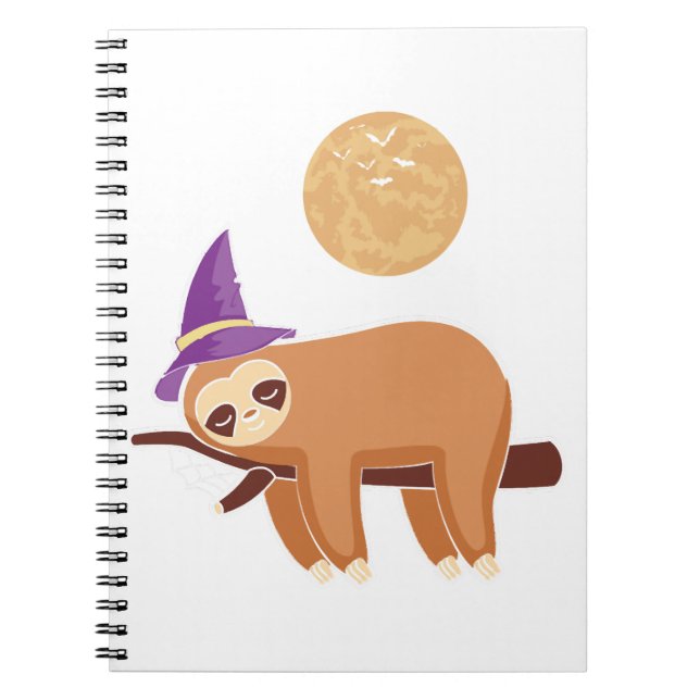 Carnet halloween paresse, paresse halloween (Devant)