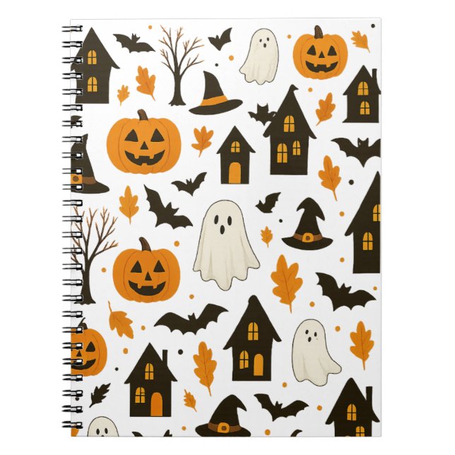 Carnet Halloween Scary Motif - Éffrayant & Festif (Devant)