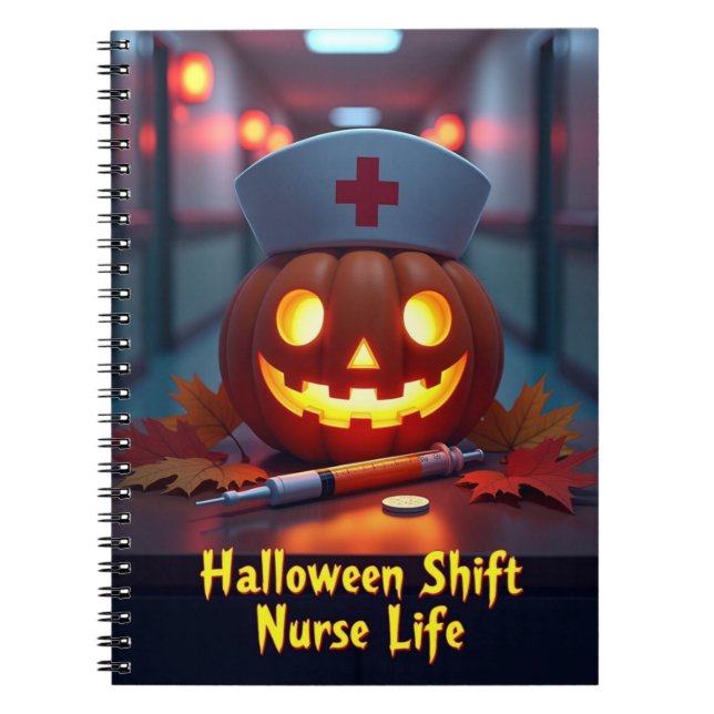 Carnet Halloween Shift Nurse Life (Devant)