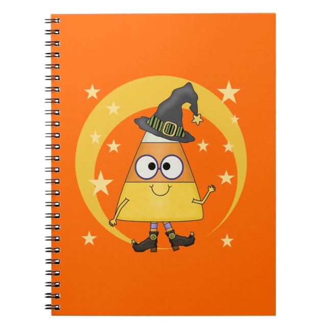Carnet Halloween sorcière de maïs de bonbons (Devant)