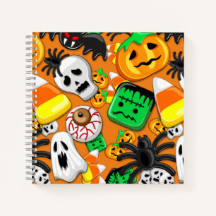 Carnet Halloween Spooky Candies Party 