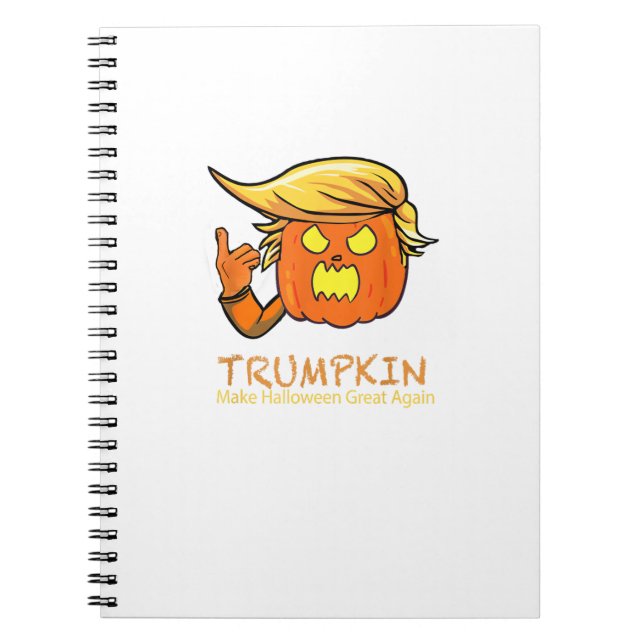 Carnet Halloween Trumpkin drôle - Design de costume class (Devant)