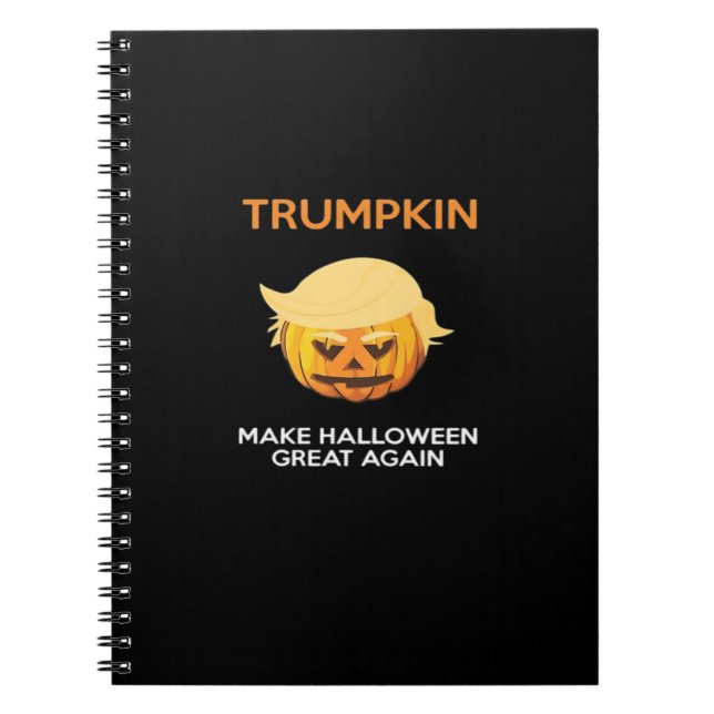 Carnet Halloween Trumpkin V4 (Devant)