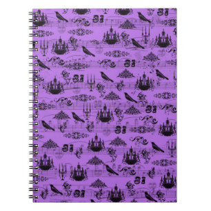 Carnet Halloween violet vintage