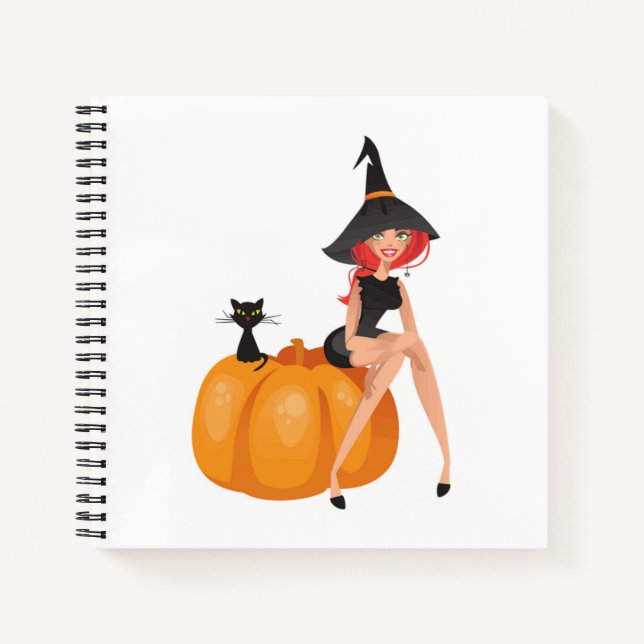 CARNET HALLOWEEN WITCH (Devant)