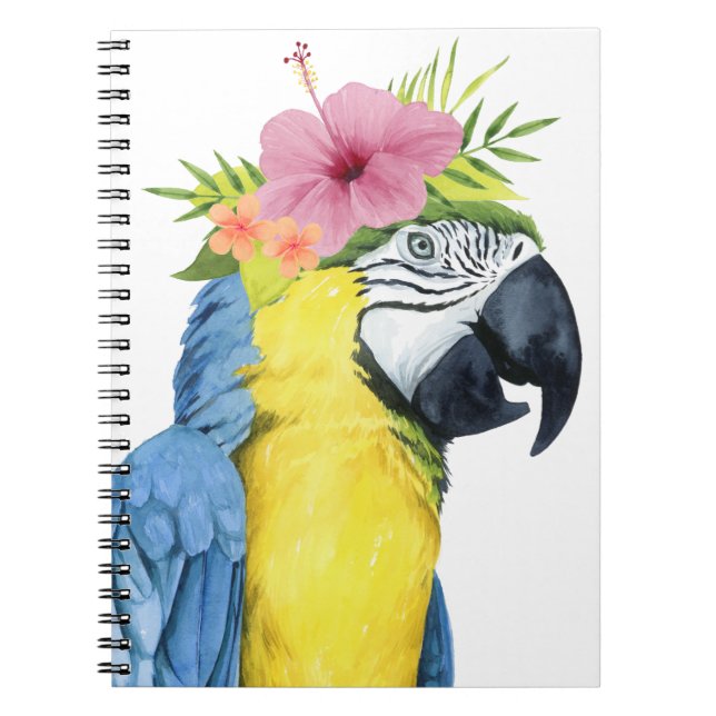Carnet Halo tropical - Perroquet (Devant)
