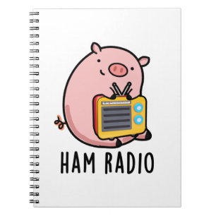 Carnet Ham Radio Funny Pig Pun