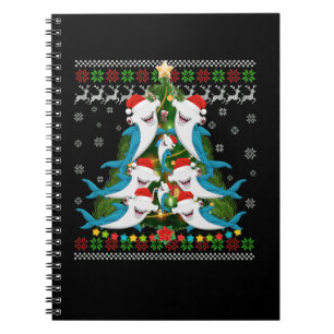 Carnet Hammerhead Shark Xmas Lighting Tree Shark