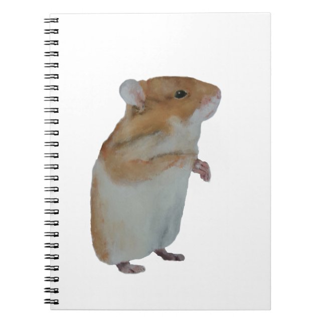 Carnet Hamster en blanc (Devant)