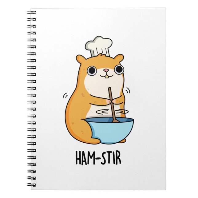 Carnet Hamstir Funny Chef Hamster Pun (Devant)