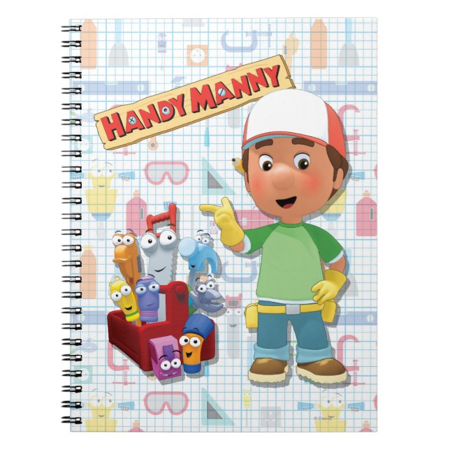 Carnet Handy Manny et ses outils de conversation (Devant)
